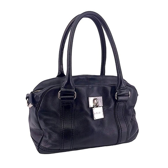 Calvin Klein Black Soft Pebbled Leather Satchel with detachable shoulder strap - Picture 13 of 13